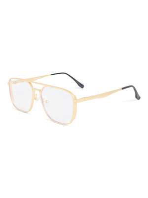 Men's Rectangle Sunglass - Baby Gold