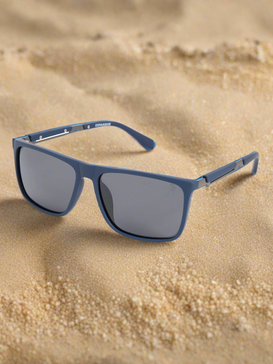 Men's Rectangle Sunglass - Midnight Blue