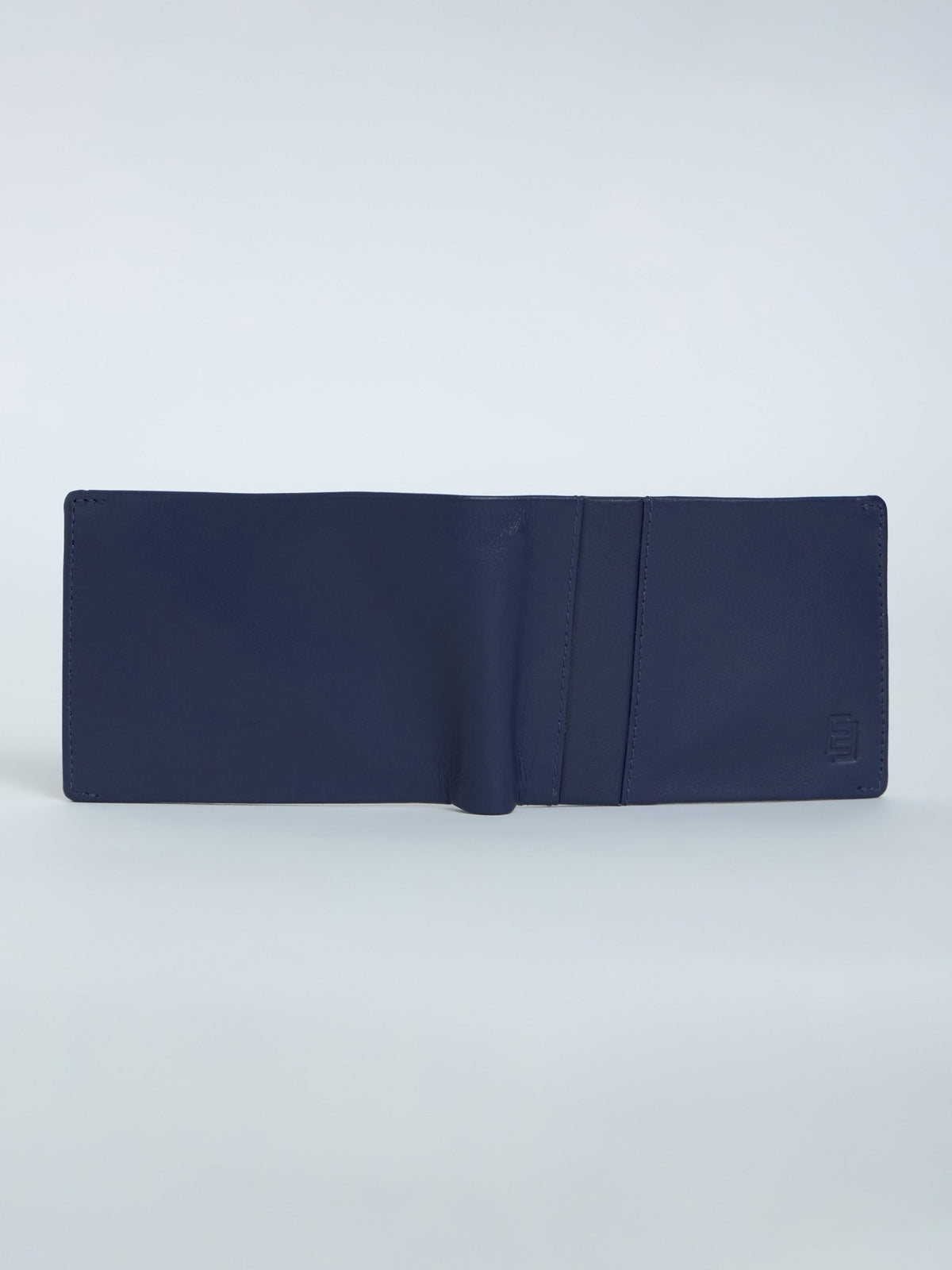 Arctic-3 - Bi-Fold Leather Wallet - Navy Blue - Espanshe