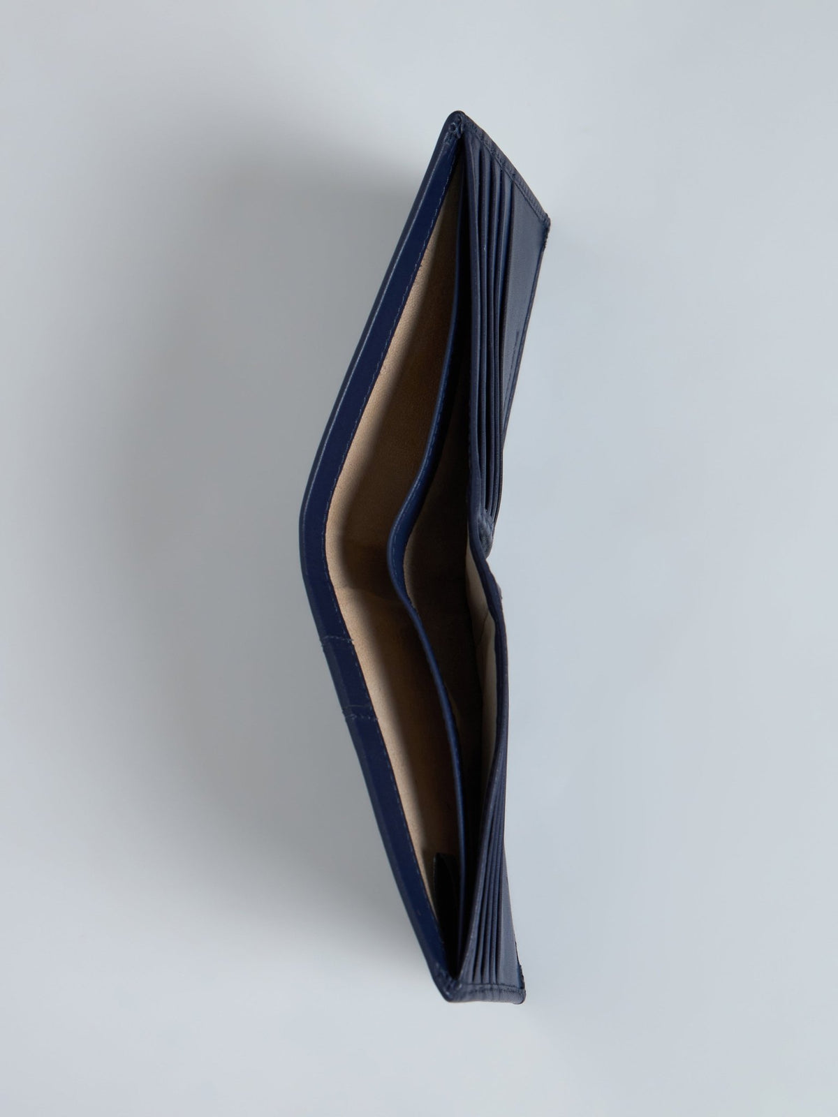 Arctic-3 - Bi-Fold Leather Wallet - Navy Blue - Espanshe