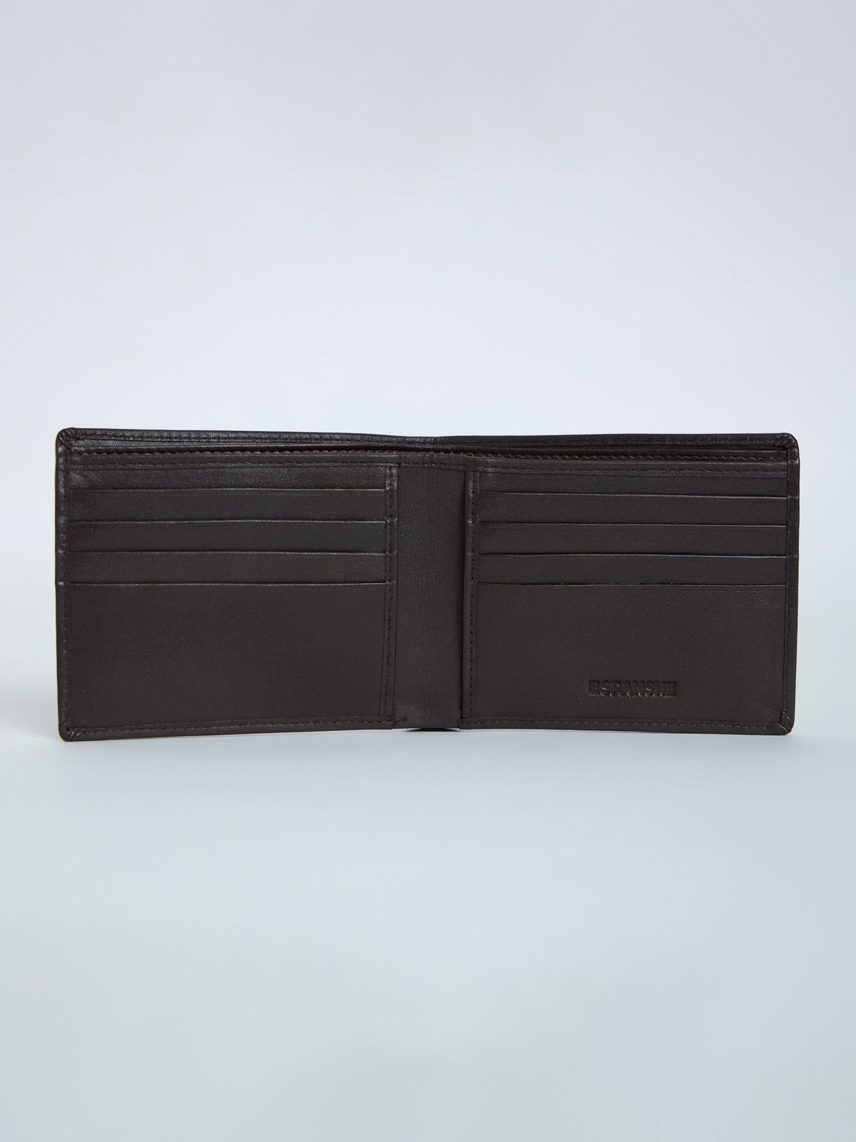 Arctic-5 - Vertical Leather ID Wallet - Brown - Espanshe