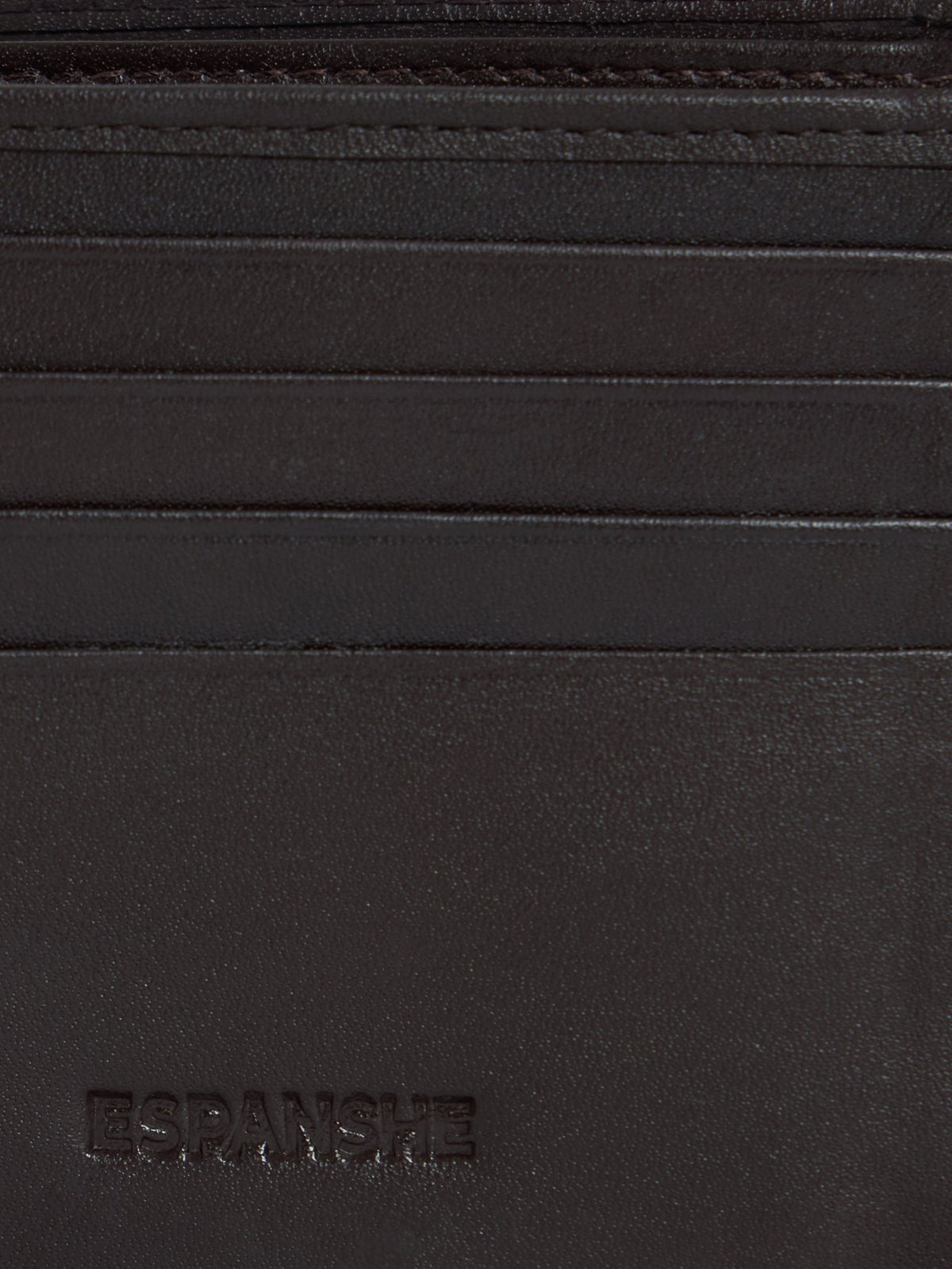 Arctic-5 - Vertical Leather ID Wallet - Brown - Espanshe