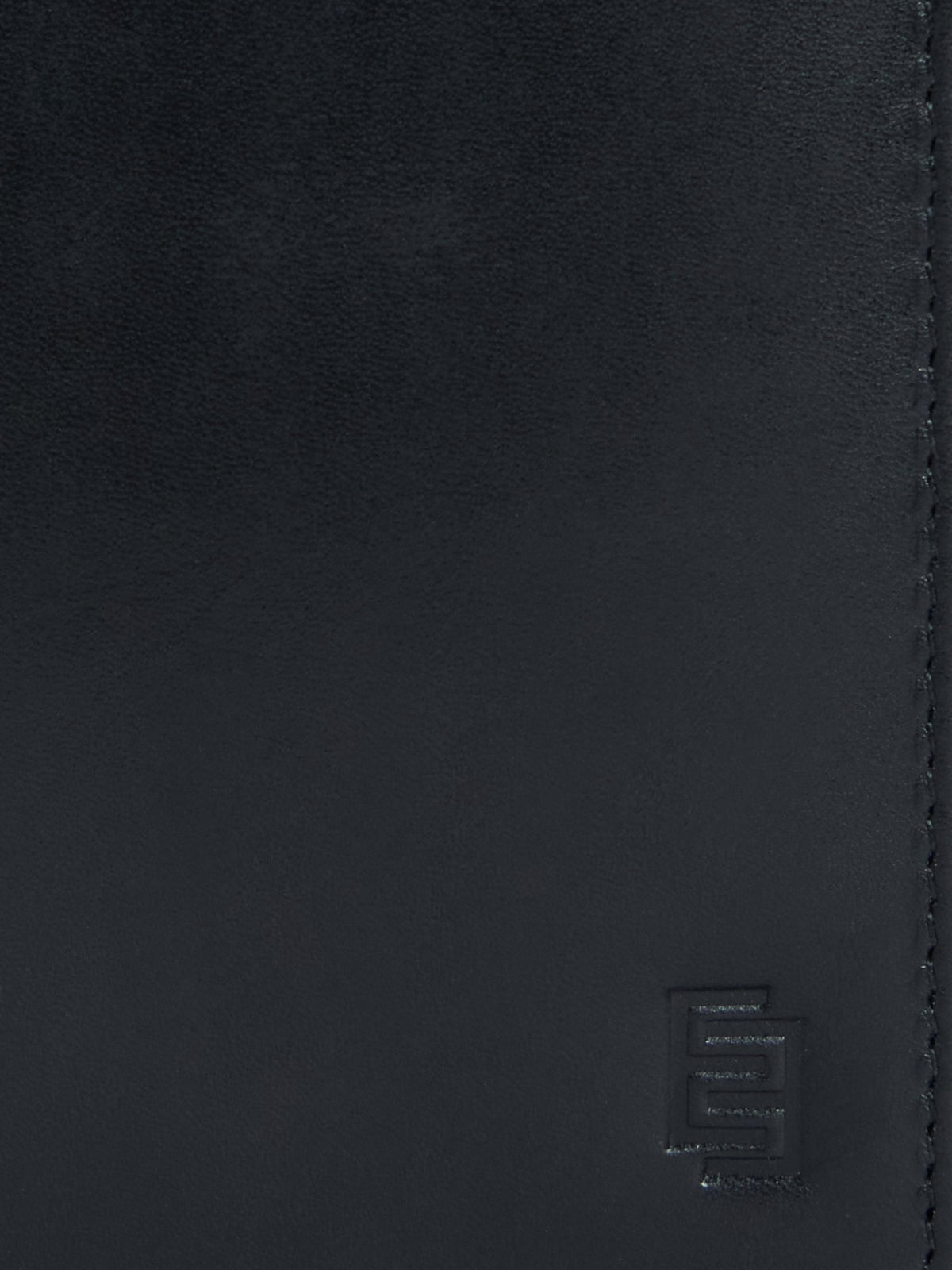 Arctic-12 - Bi-Fold Leather Hand Wallet - Black - Espanshe