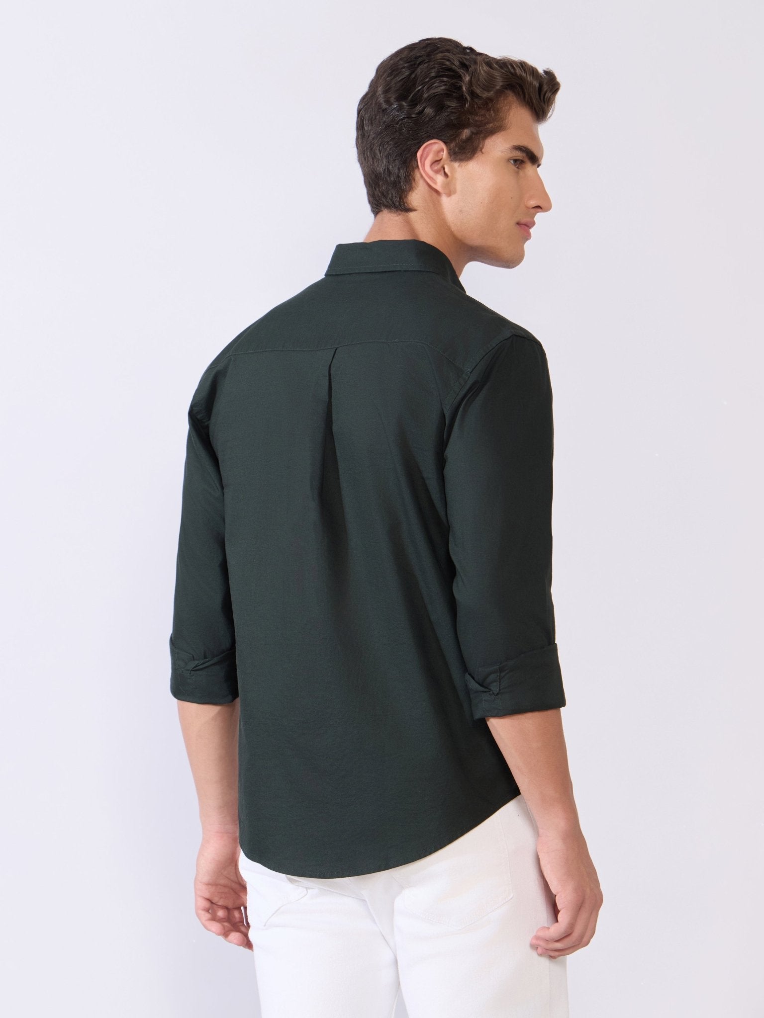 Flux - Relaxed Fit Oxford Shirt - Dark Knight - Espanshe