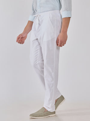 Men's  Relaxed Fit Joggers - white