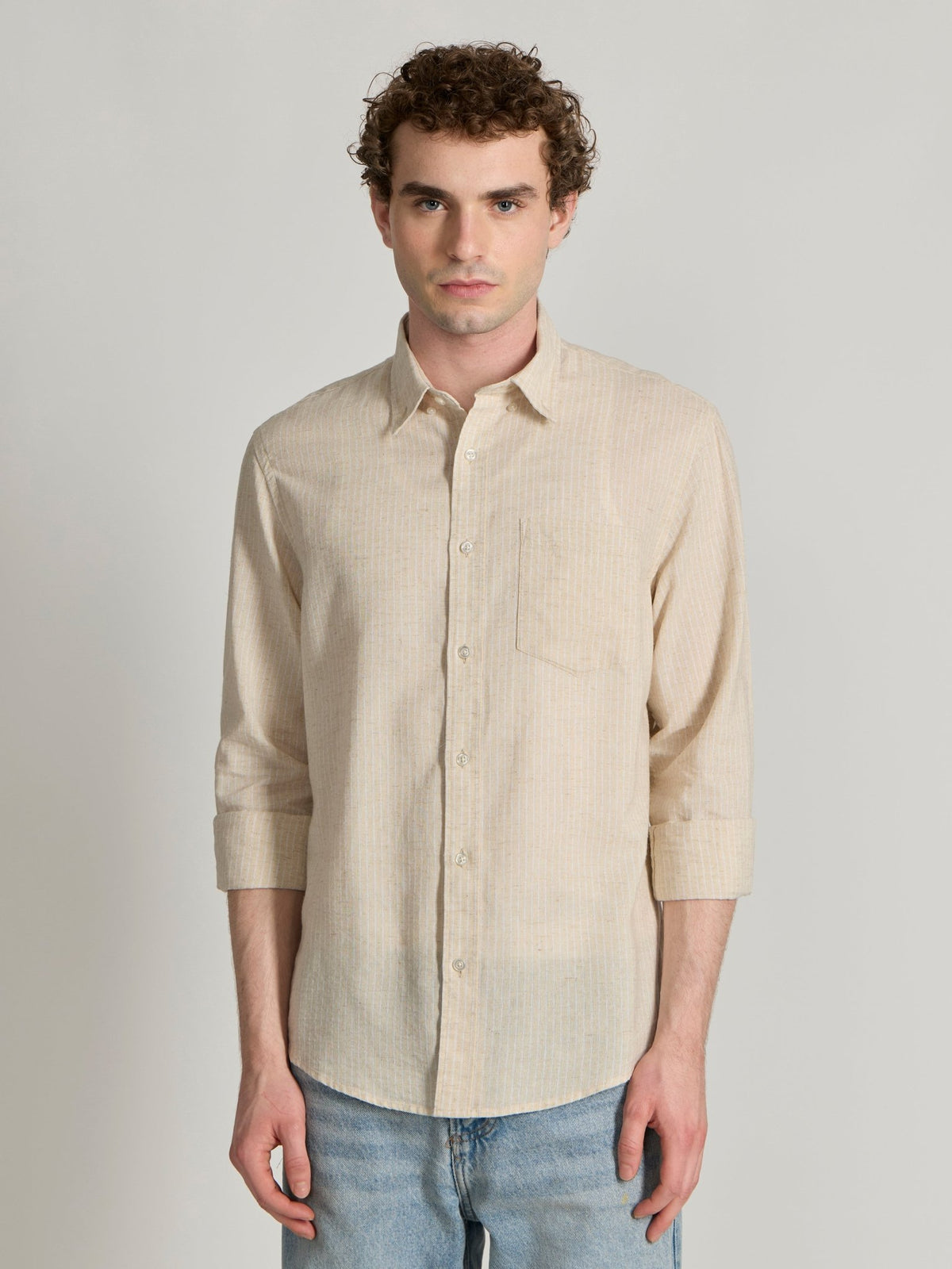 Graham - Striped Shirt - White - Espanshe