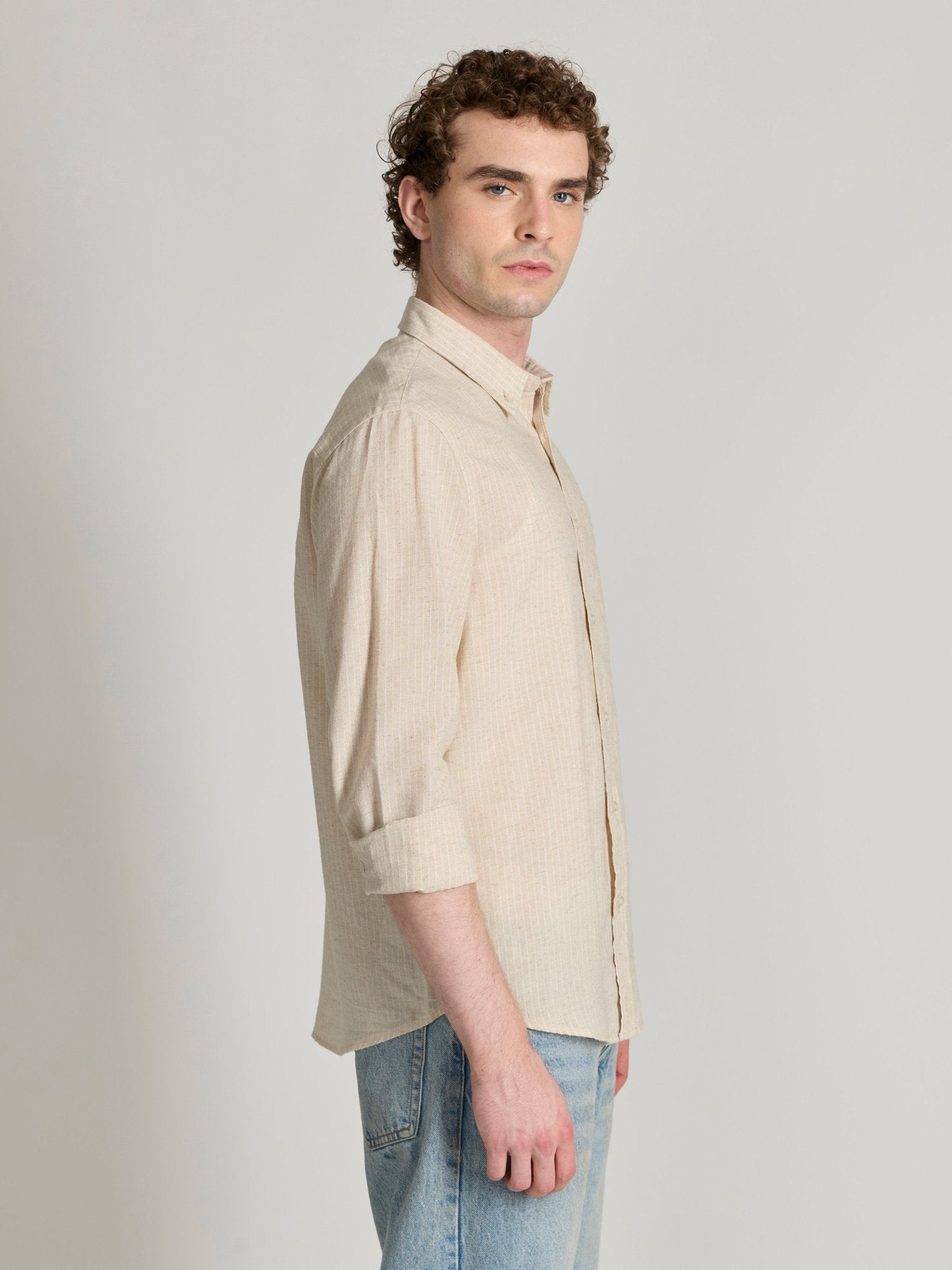 Graham - Striped Shirt - White - Espanshe