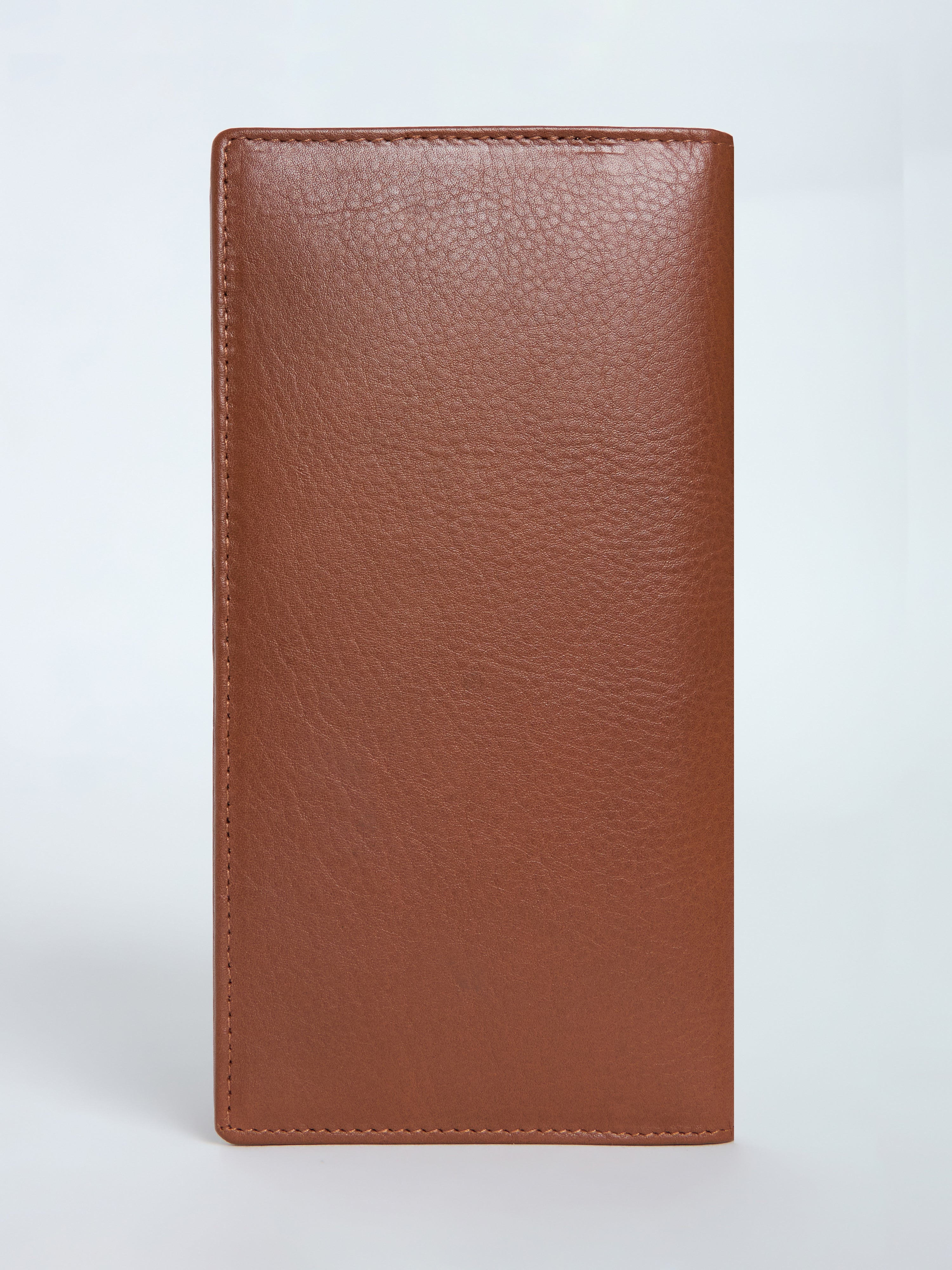 Men's Bi-Fold Leather Hand Wallet - Brown