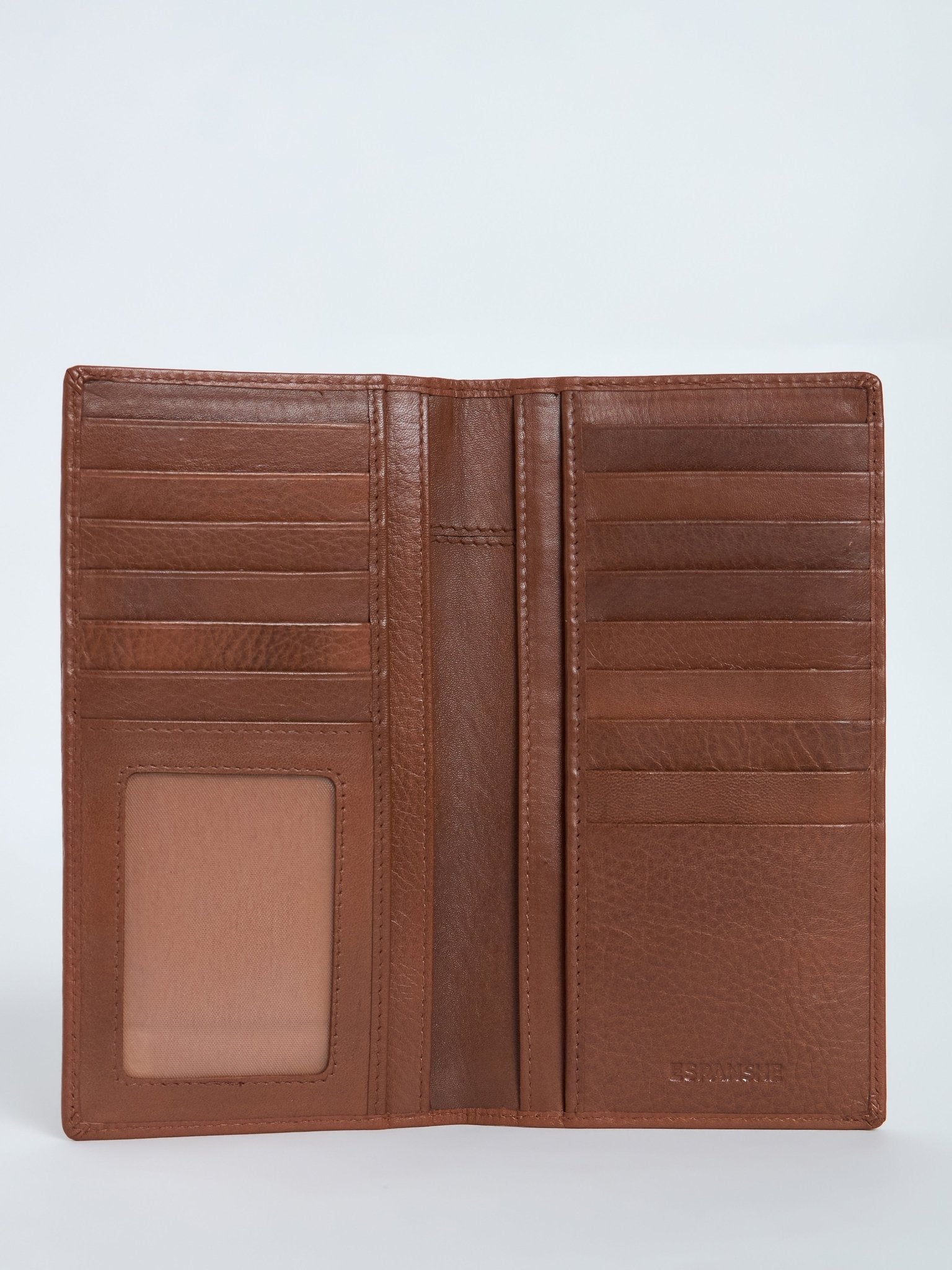 Arctic-12 - Bi-Fold Leather Hand Wallet - Brown - Espanshe