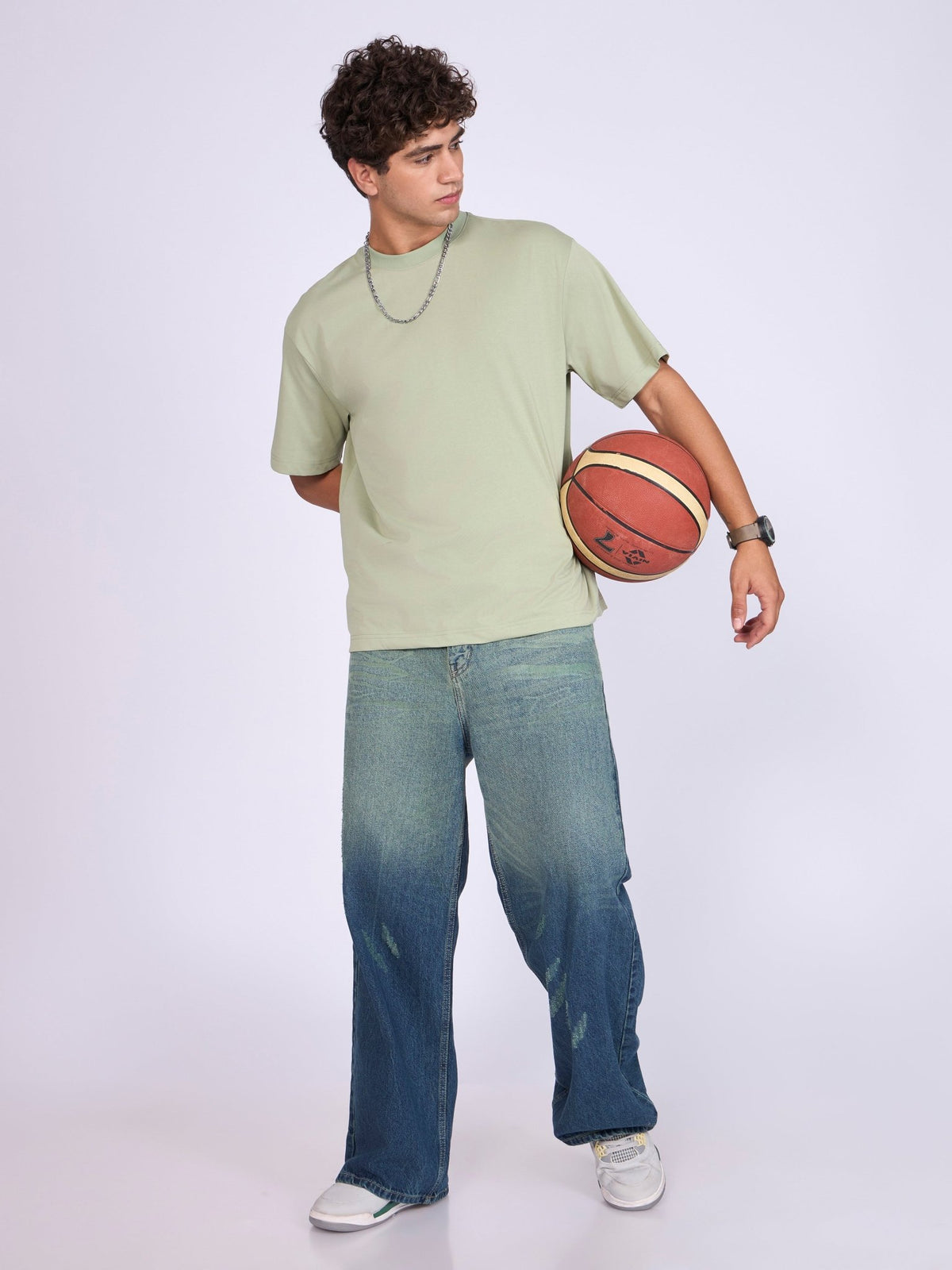 Stirling - Loose Fit T-Shirt - Pista - Espanshe