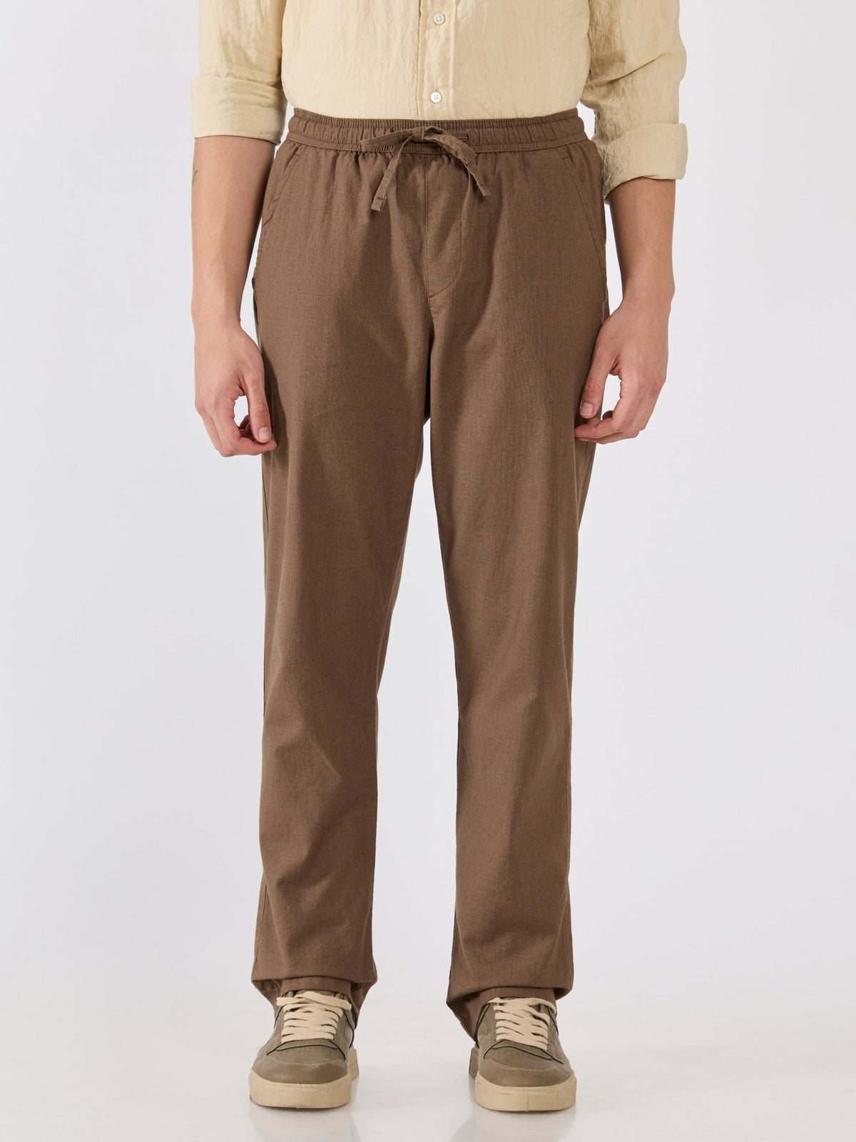 Grantham - Relaxed Fit Joggers - Dark Brown - Espanshe