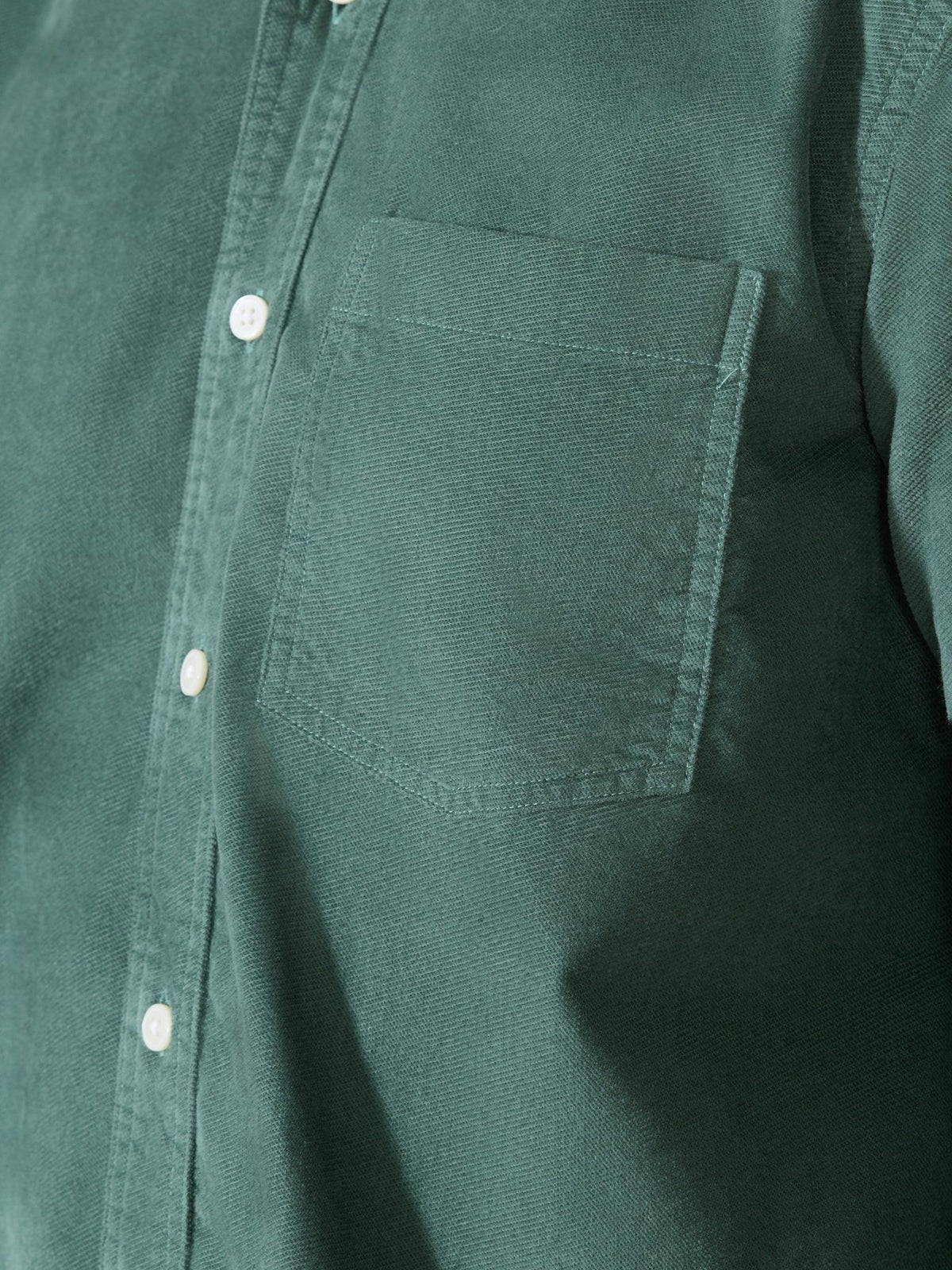 Kokamo - Relaxed Corduroy Shirt - Forest Green - Espanshe