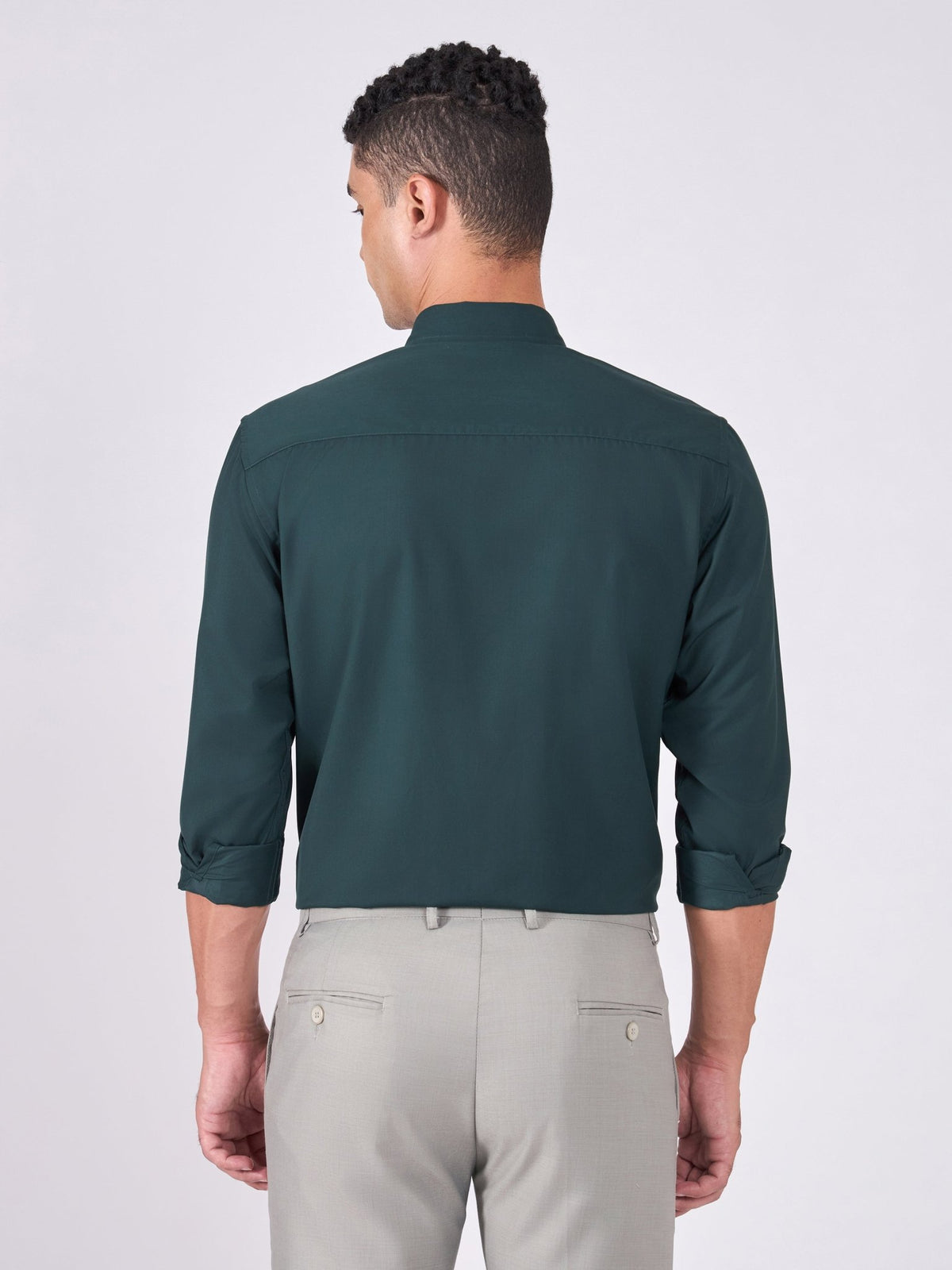 Orville - Tencel Plain Shirt - Prussian Blue - Espanshe