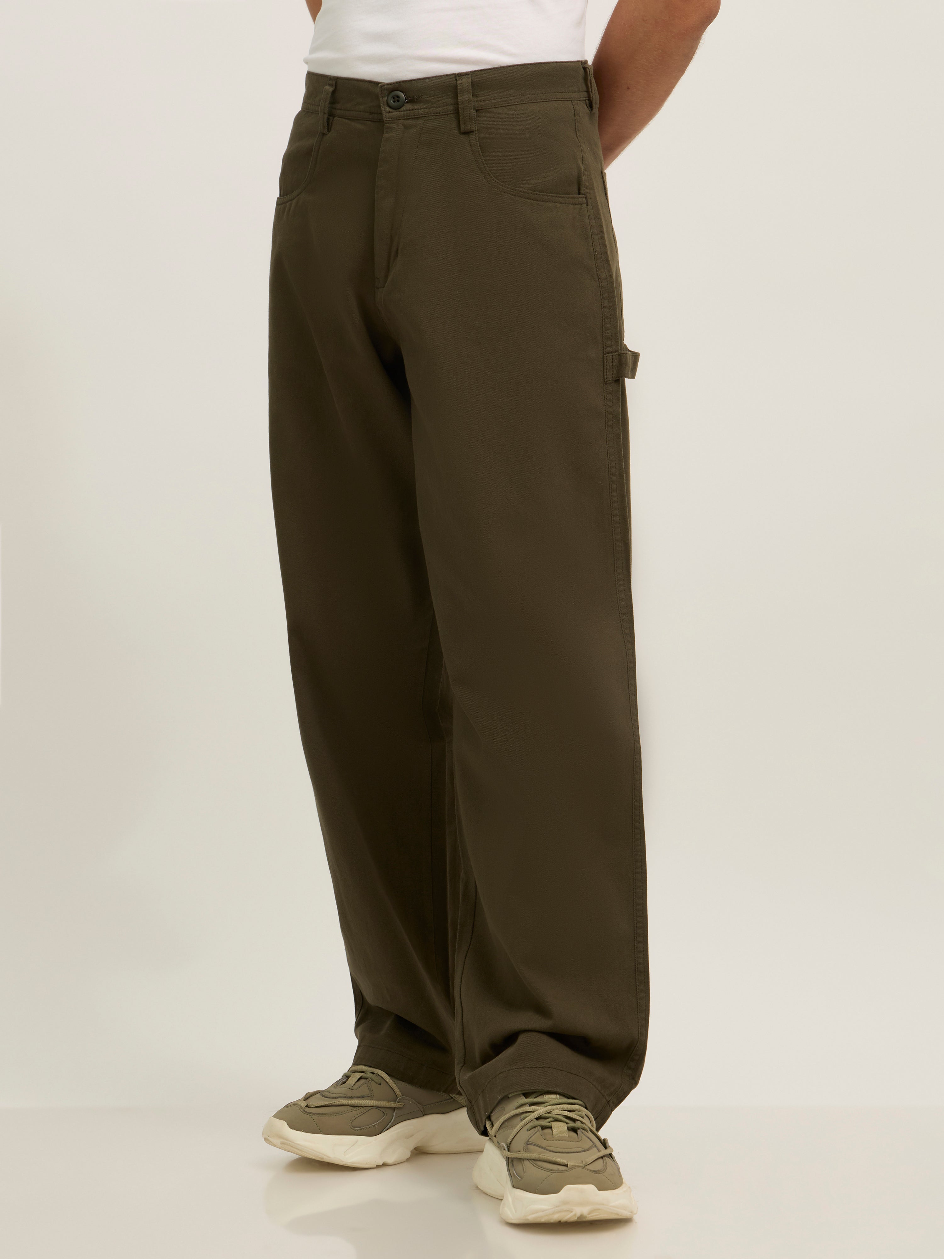  Super Baggy Cargo Pant - moss green