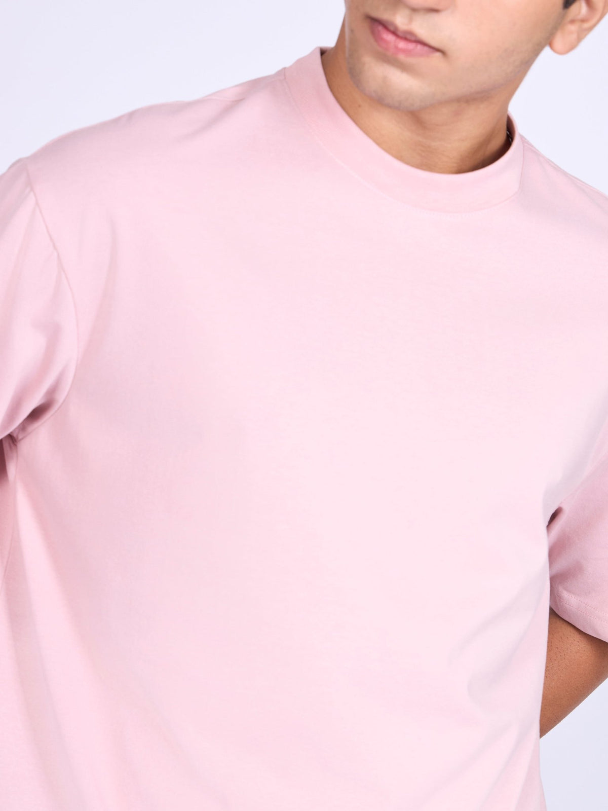 Stirling - Loose Fit T-Shirt - Peach Pink - Espanshe