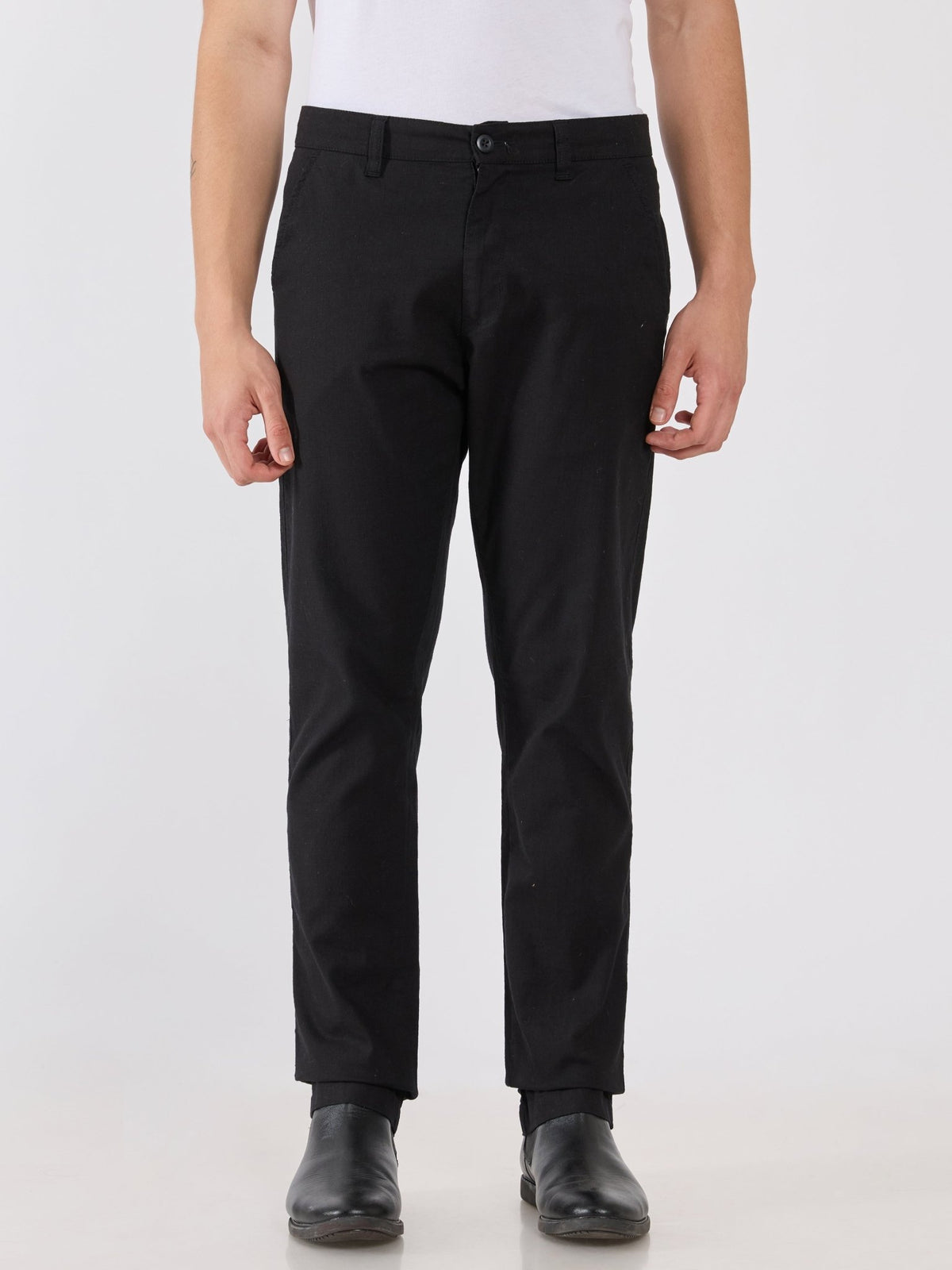 Eli - Slim Fit Pant - Black - Espanshe