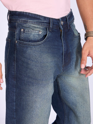 Men's Straight Fit Jeans in dark Blue