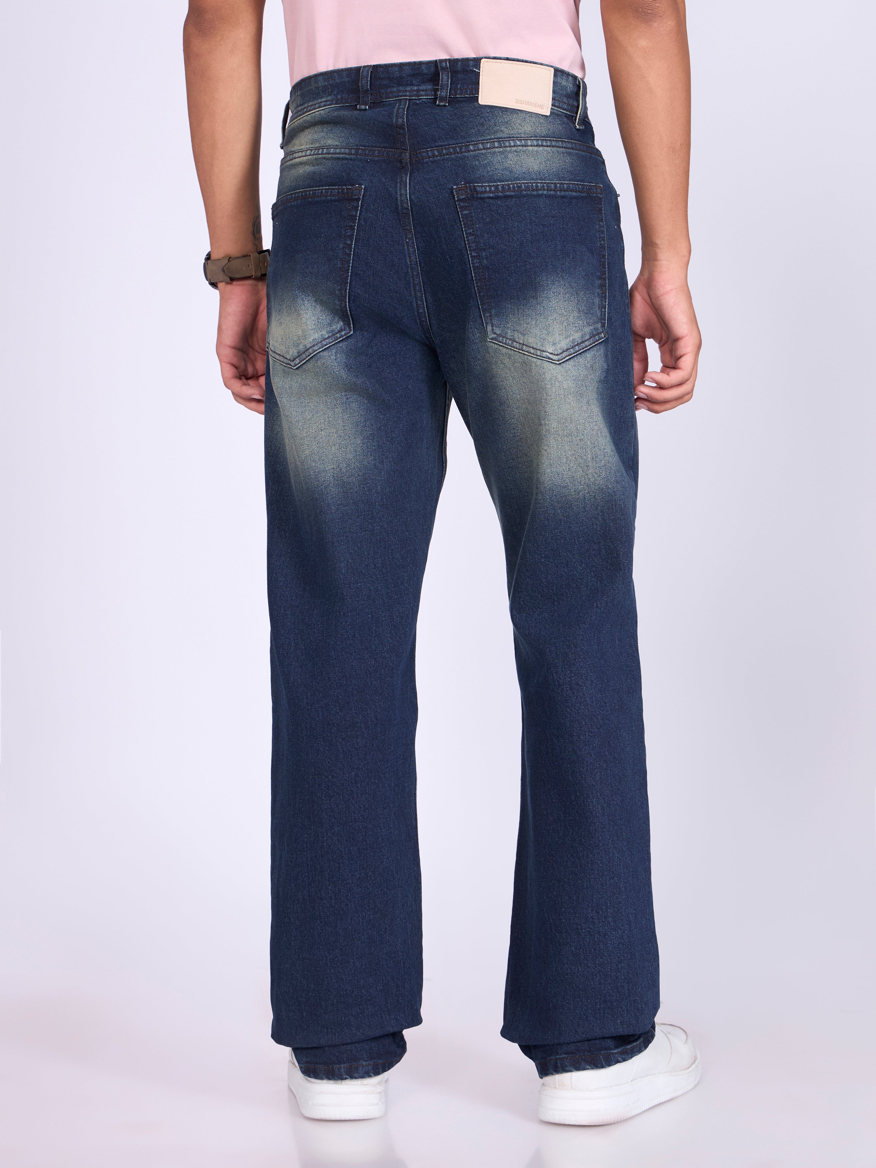Men's Straight Fit Jeans in dark Blue