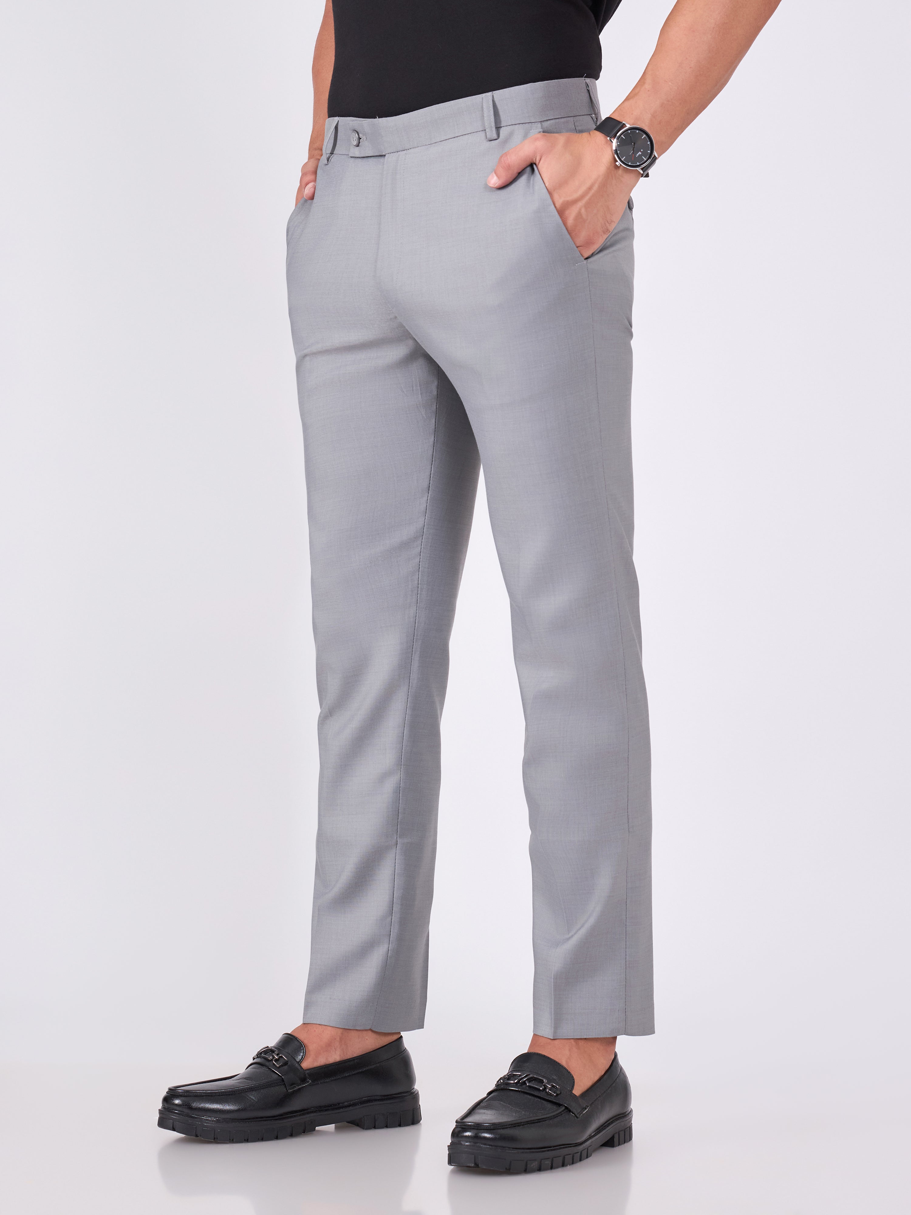 Men's Skinny Fit Formal Pant - Gray