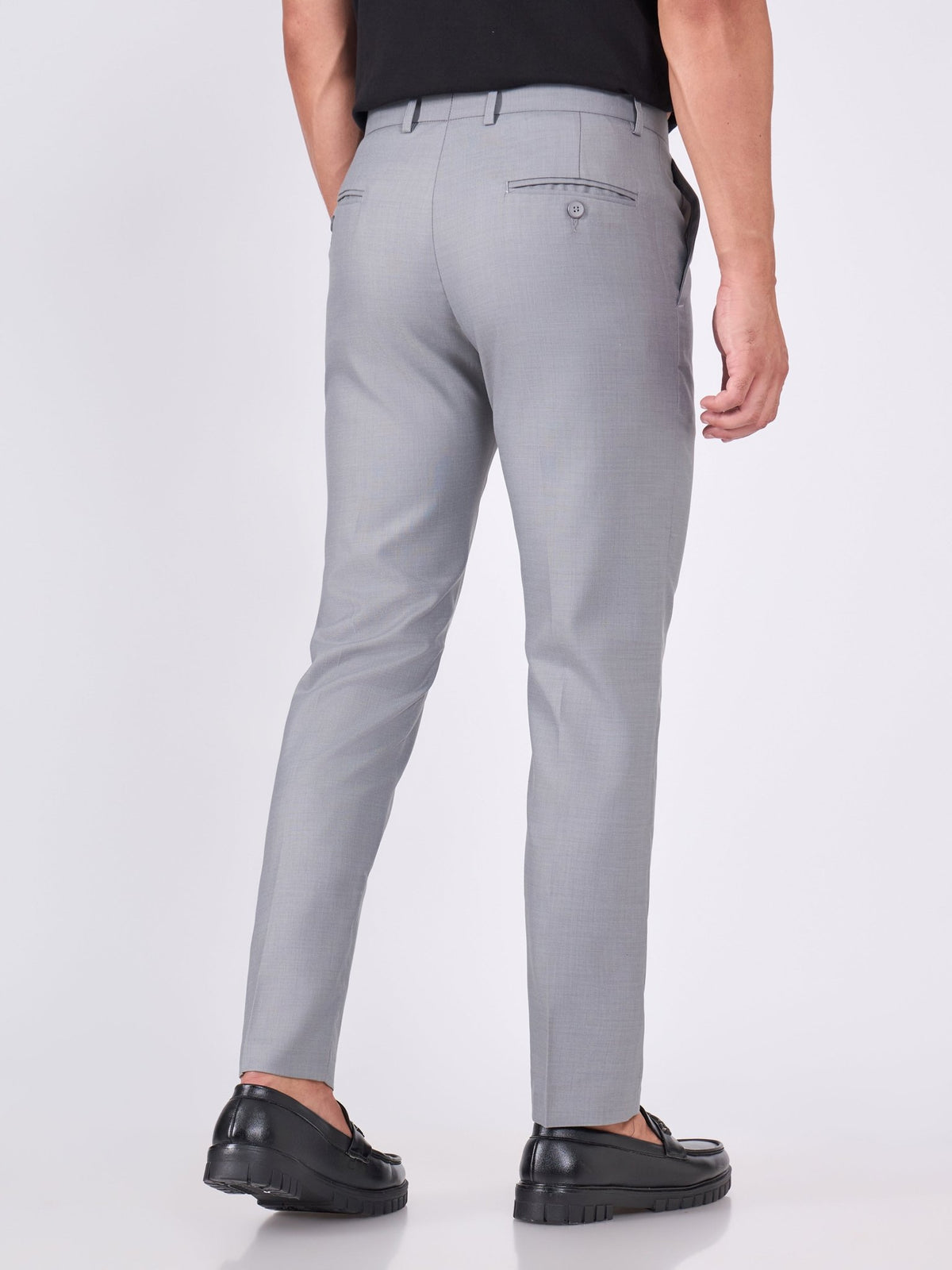 Itron - Skinny Fit Formal Pant - Grey - Espanshe
