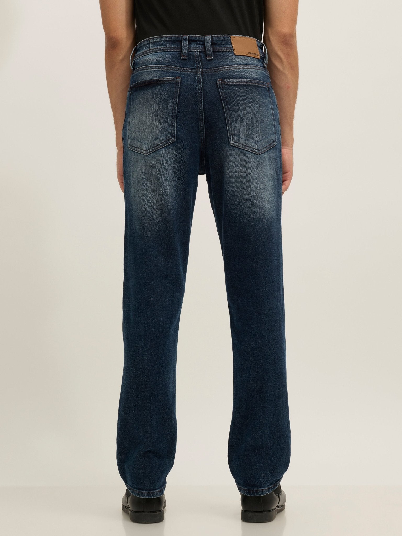 Solomon - Straight Fit Jeans - Blue Shade - Espanshe