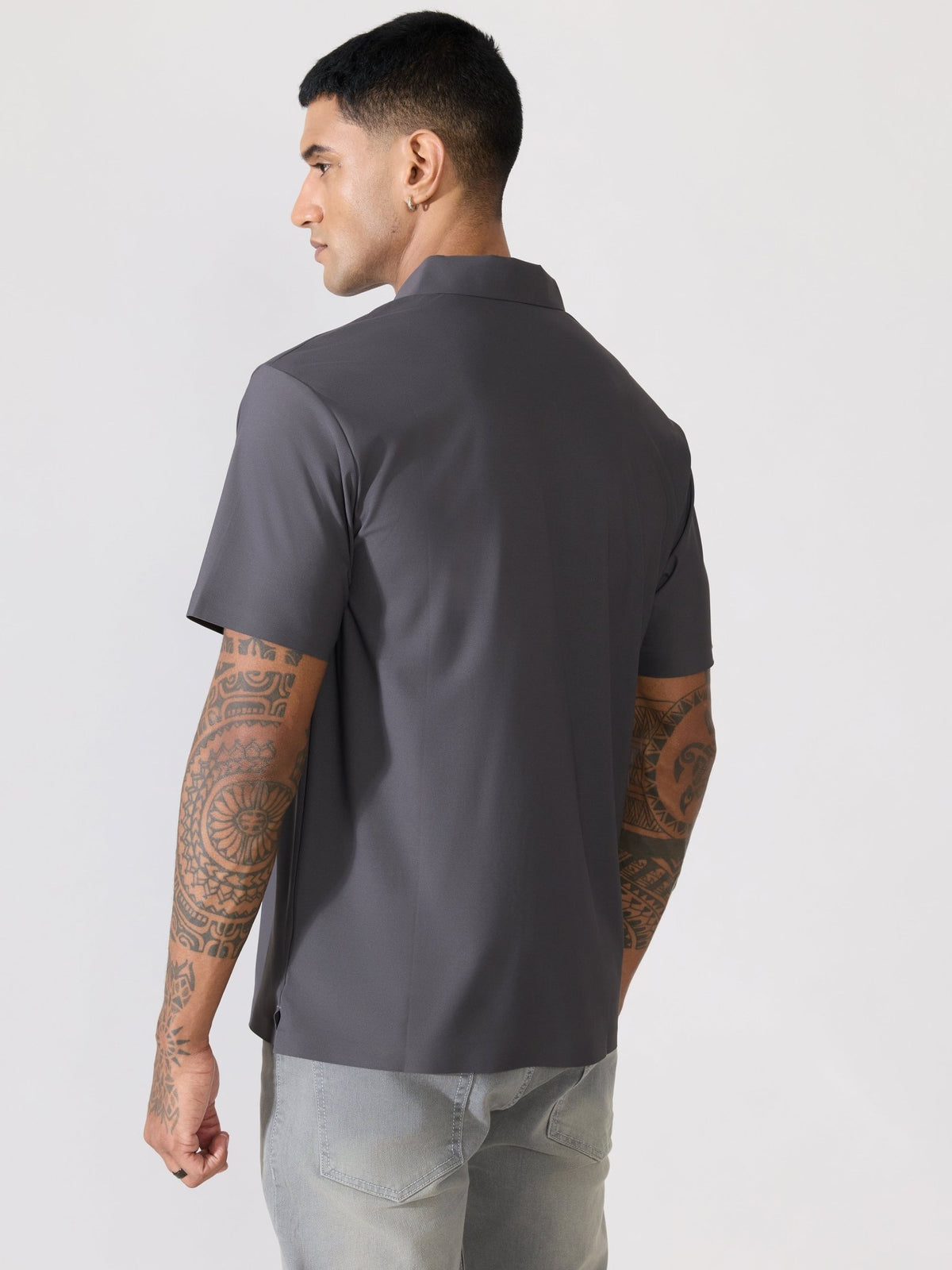 Balance - Regular Fit Polo T-Shirt - Grey - Espanshe