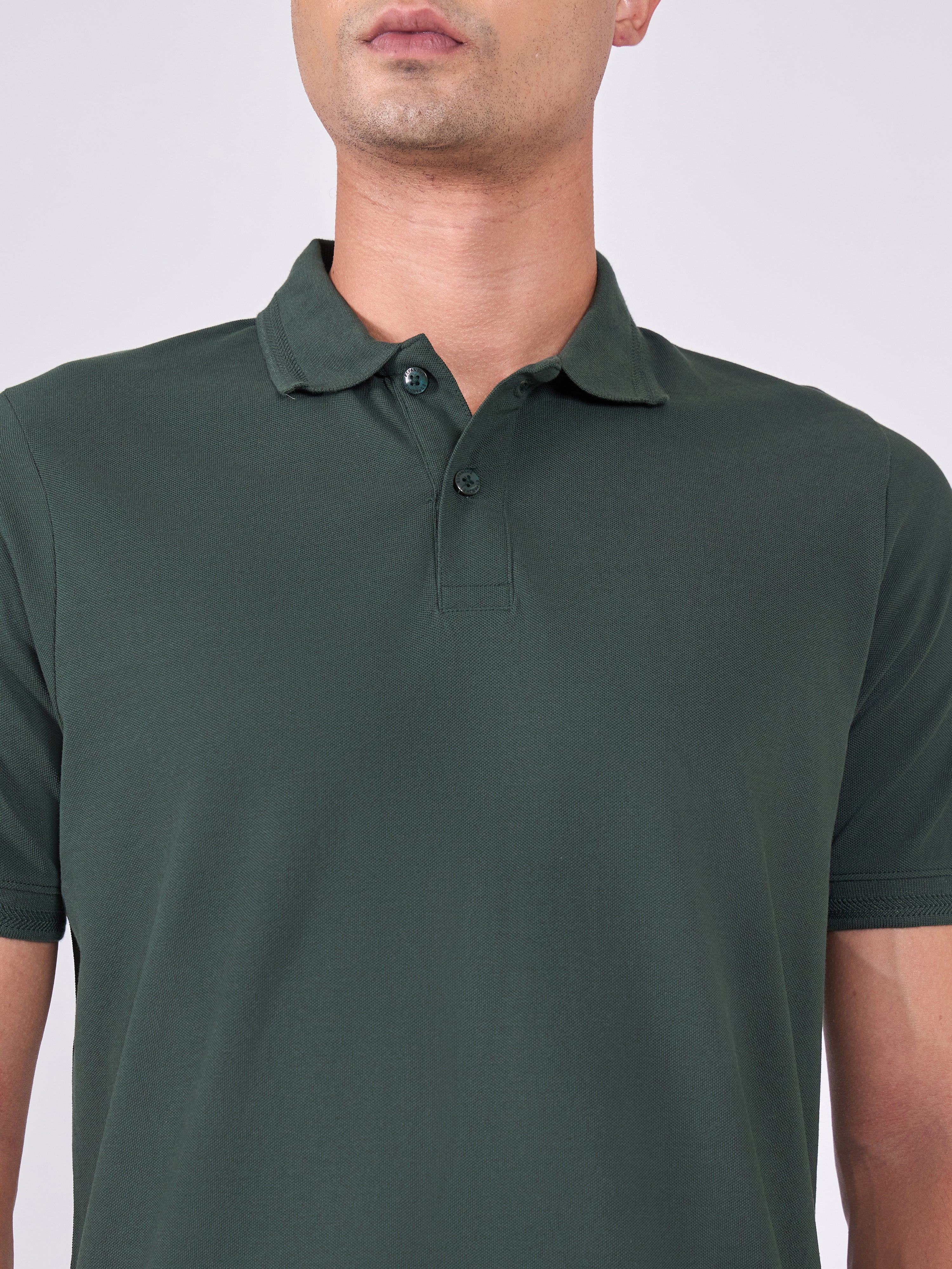Men's Polo T-Shirt - bottle green