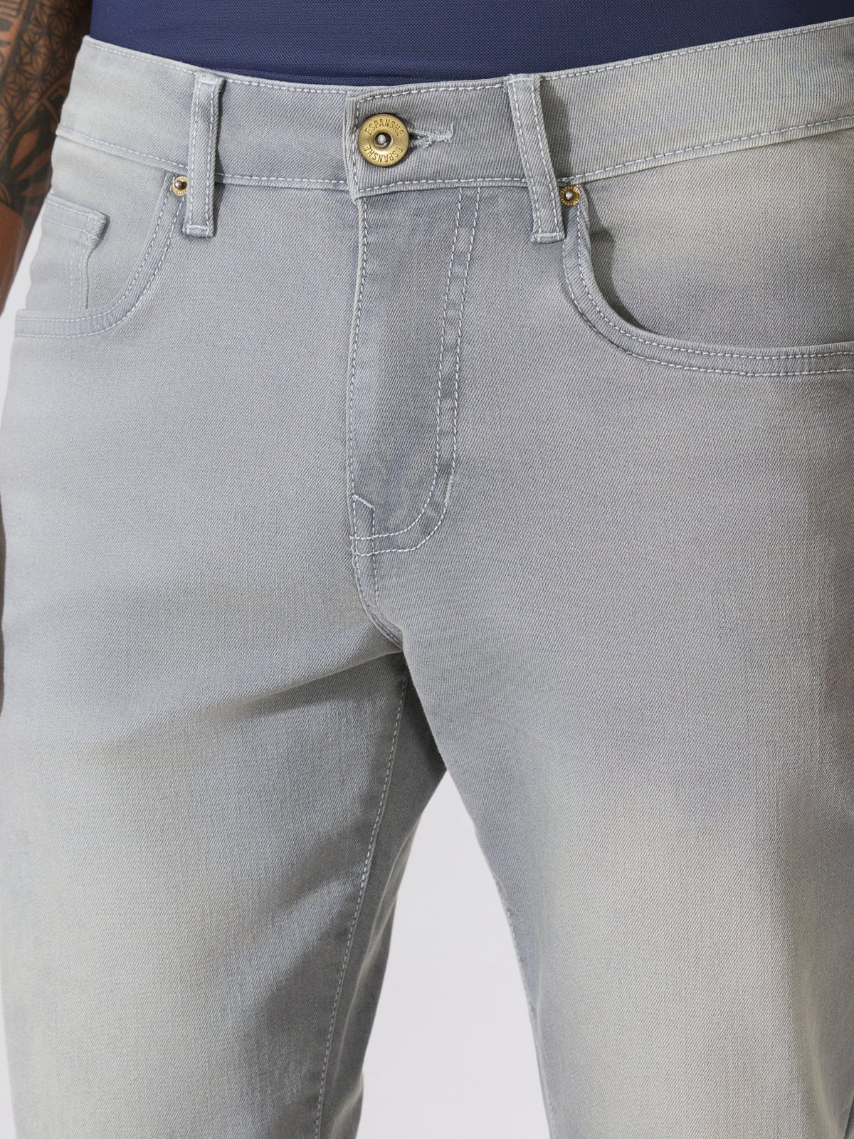 Rafin - Grey Skinny Fit Jeans - Espanshe