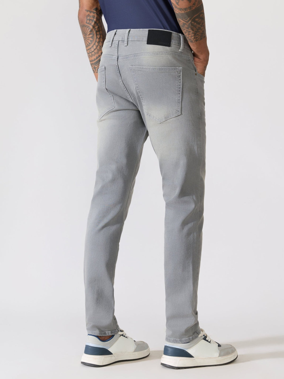 Rafin - Grey Skinny Fit Jeans - Espanshe