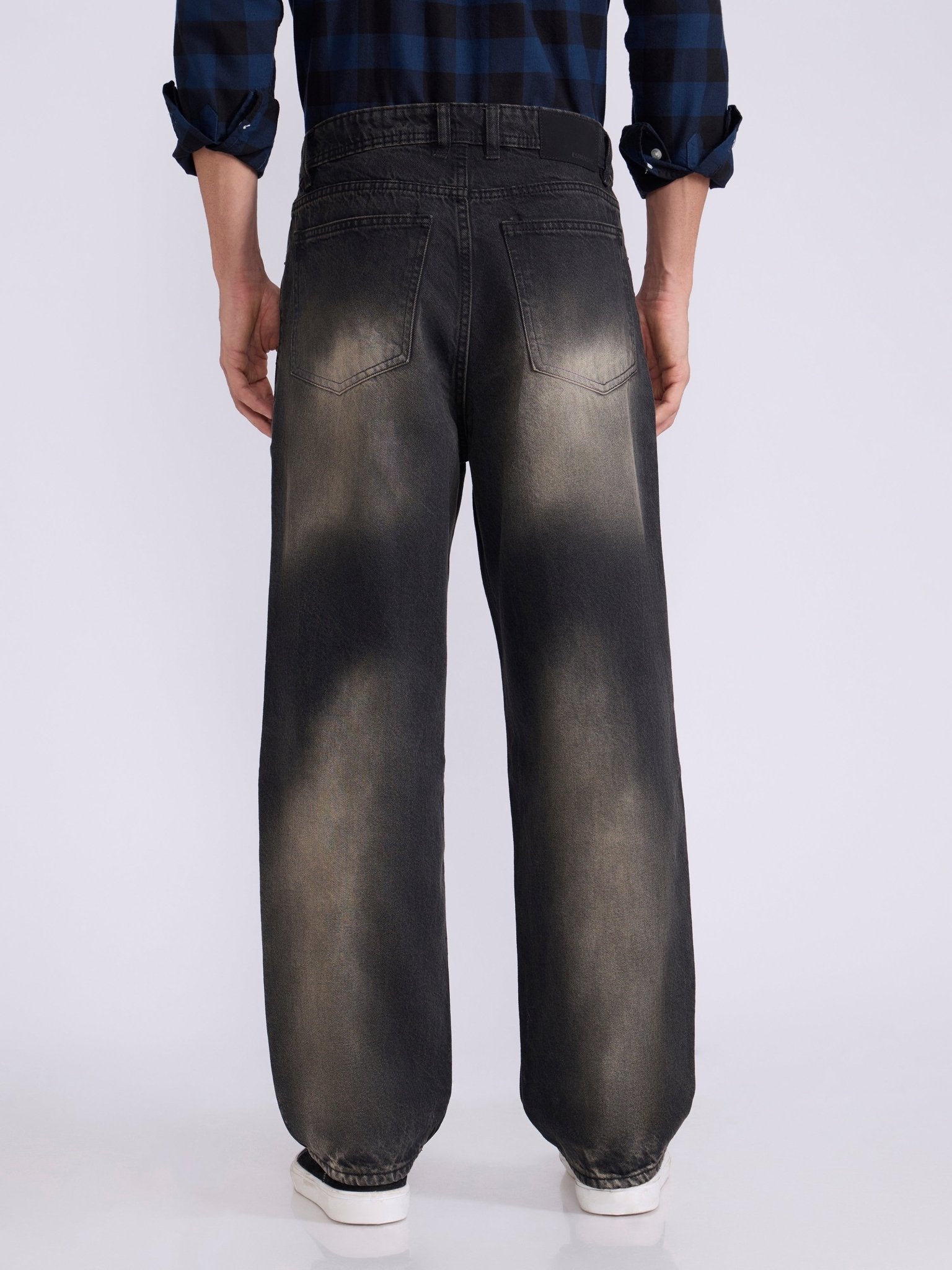 Travis - Relaxed Fit Jeans - Black Shade - Espanshe