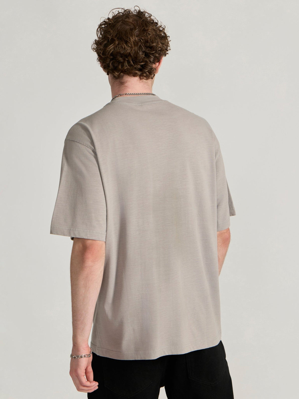Lona - Designers Printed Baggy T-Shirt - Grey - Espanshe
