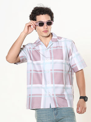 oversized checkered shirt made from lyrac fabric.
lyrac fabric shirts
oversized shirts for men