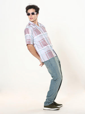 oversized checkered shirt made from lyrac fabric.
lyrac fabric shirts
oversized shirts for men