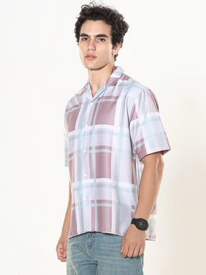 oversized checkered shirt made from lyrac fabric.
lyrac fabric shirts
oversized shirts for men