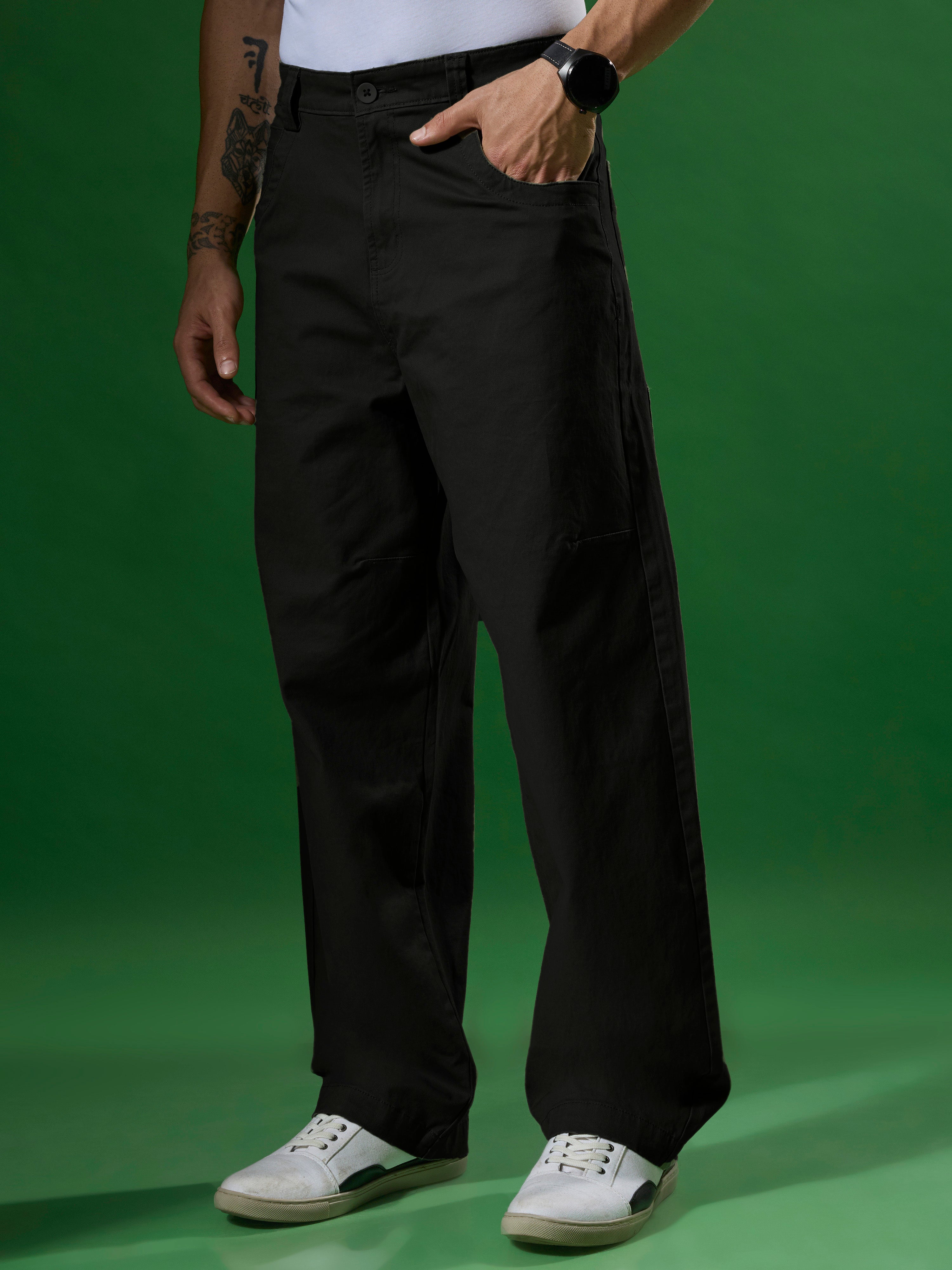  Men's Super Baggy Cargo Pant in 
black
