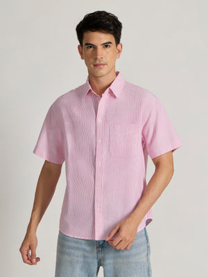 Men's Striped shirt in pink