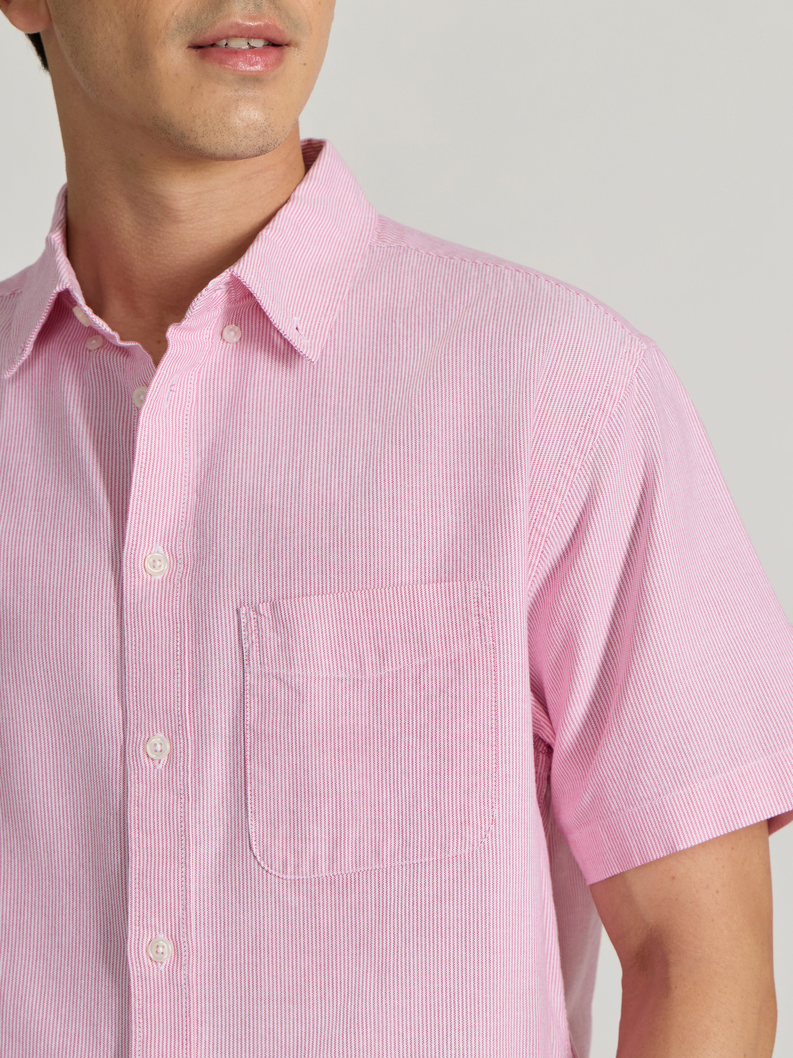 Men's Striped shirt in pink