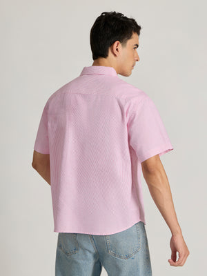 Men's Striped shirt in pink
