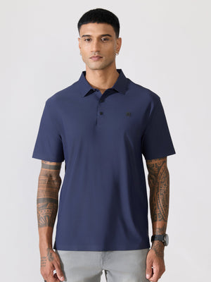Men's Regular Fit Polo T-Shirt - navy blue