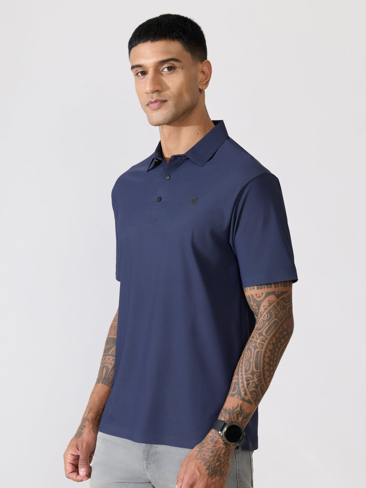 Balance - Regular Fit Polo T-Shirt - Navy Blue - Espanshe