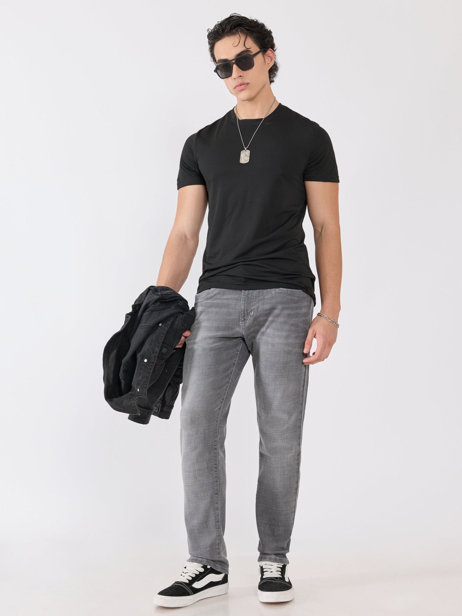 Santo - Skinny Fit Jeans - Grey - Espanshe