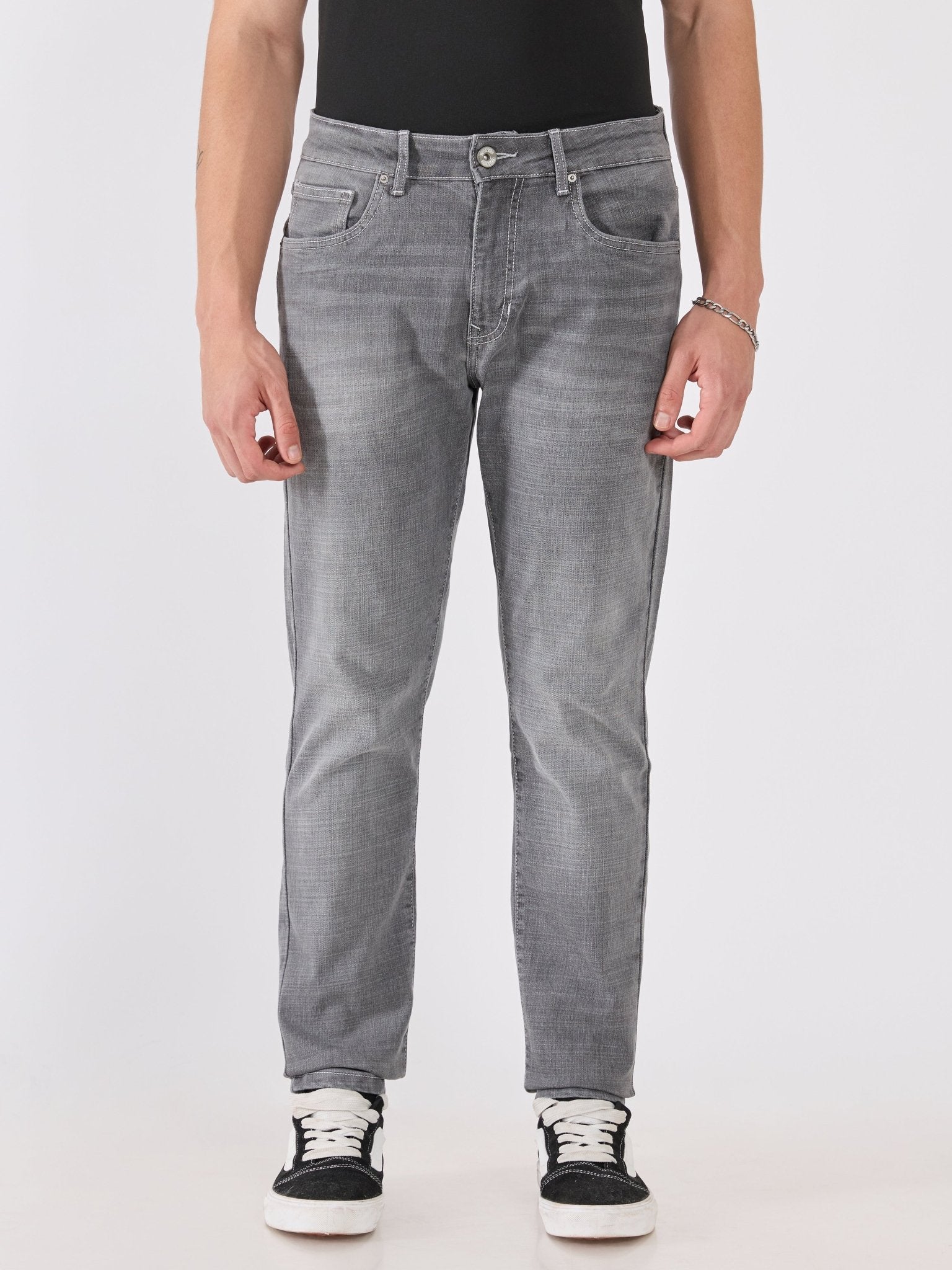 Santo - Skinny Fit Jeans - Grey - Espanshe