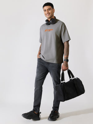 Men's printed t-shirt in grey