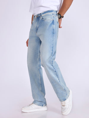 Men's Straight Fit Jeans in blue shade