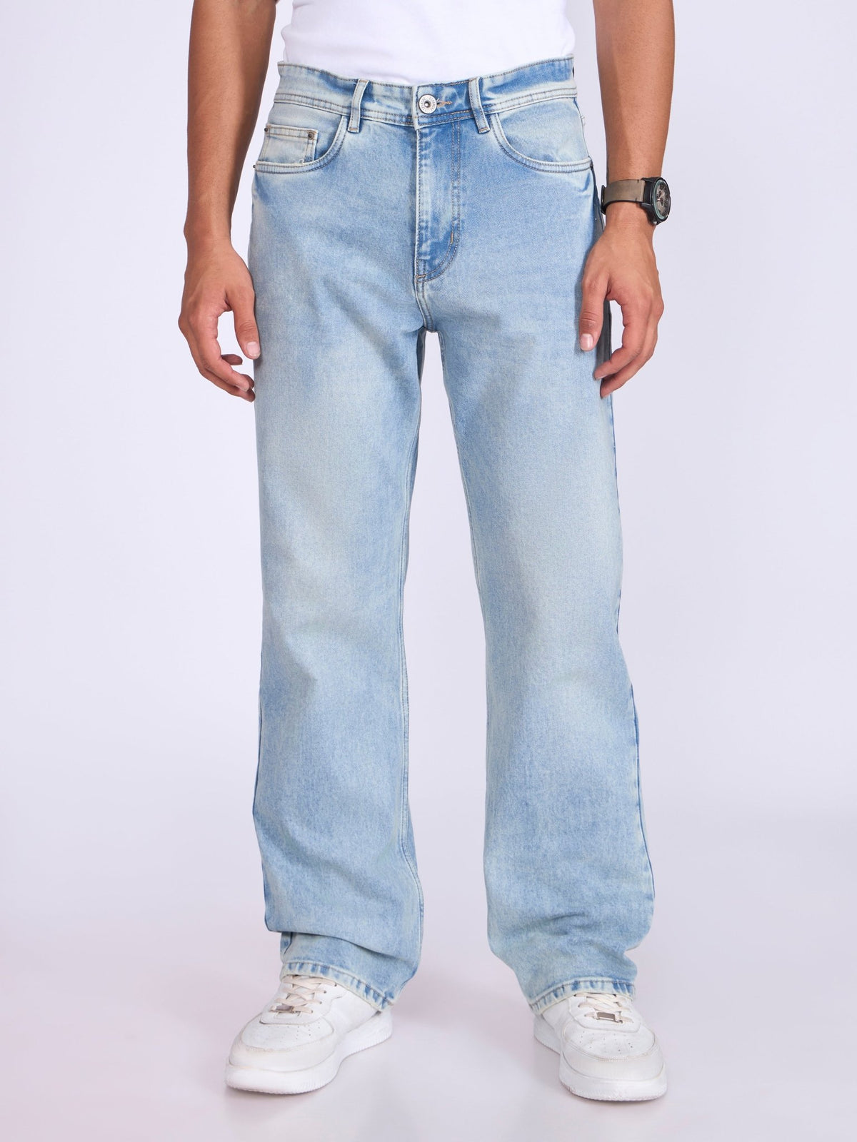 Mus - Straight Fit Jeans - Blue Shade - Espanshe