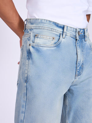 Men's Straight Fit Jeans in blue shade