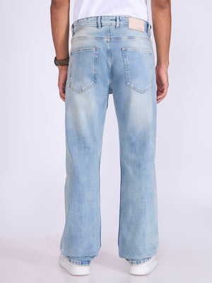 Men's Straight Fit Jeans in blue shade