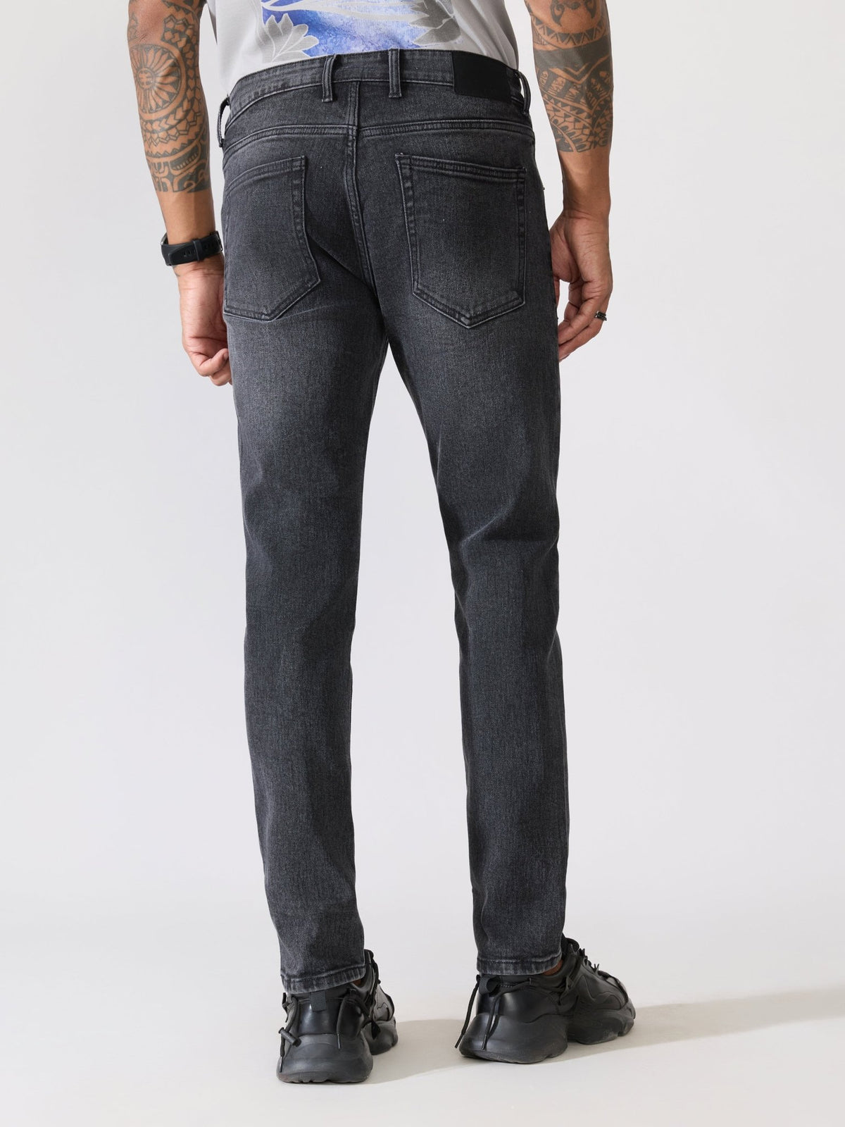 Rafin - Black Shade Skinny Fit Jeans - Espanshe