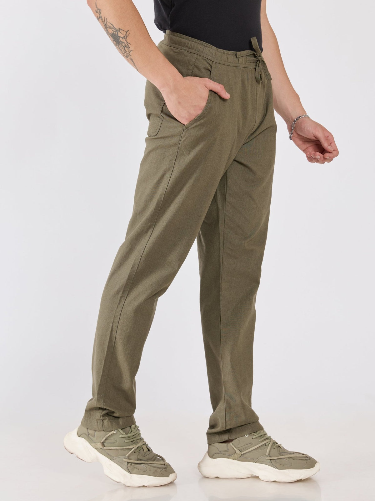 Grantham - Relaxed Fit Joggers - Dark Olive - Espanshe