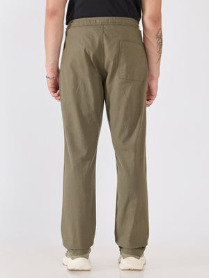 Men's  Relaxed Fit Joggers - Dark Olive